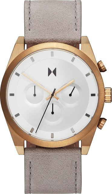 MVMT Chronograph, Quarz, Edelstahl, 44 mm, Leder, Herren - Bild 1