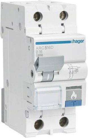 Hager ARC520D Brandschutzschalter RCBO 2-polig 25A 230V in Blau und Weiß - Bild 1