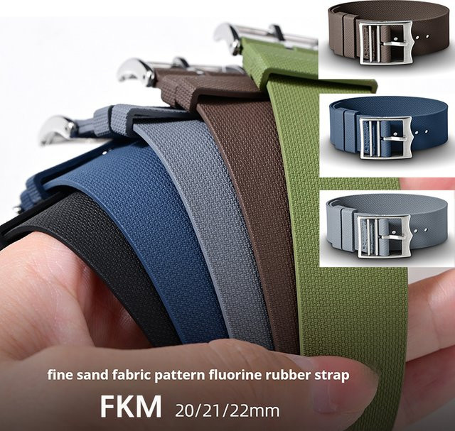 strapfreak Uhrenarmband Kautschuk, Herren - Bild 1