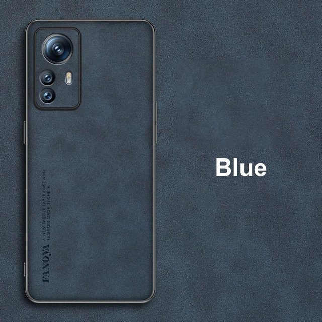 Luxus Lederhülle für Xiaomi Mi 12 Serie in Blau - Bild 1