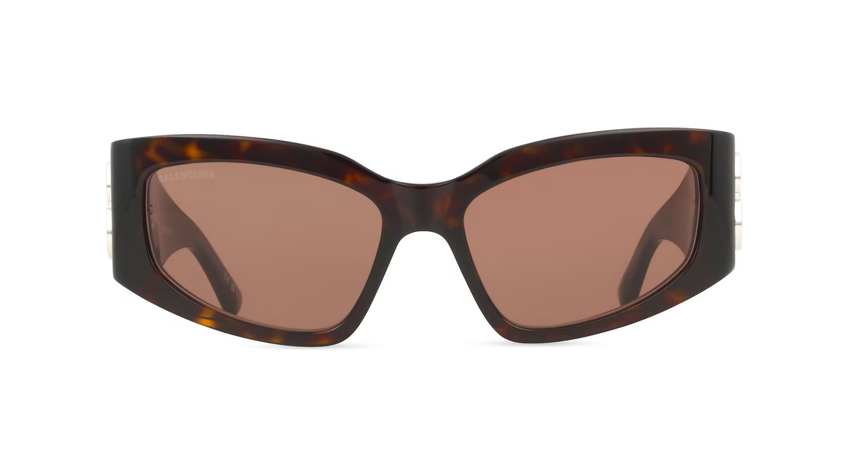 Balenciaga BB0321S Sonnenbrille Cat Eye, Vollrand, Acetat, braun, Damen - Bild 1