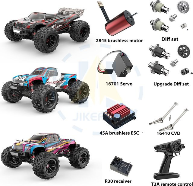 Mjx Ersatzteile, 1/16 bürstenlose RC-Autos Offroad-LKW Buggy, Upgrade-Teile - Bild 1