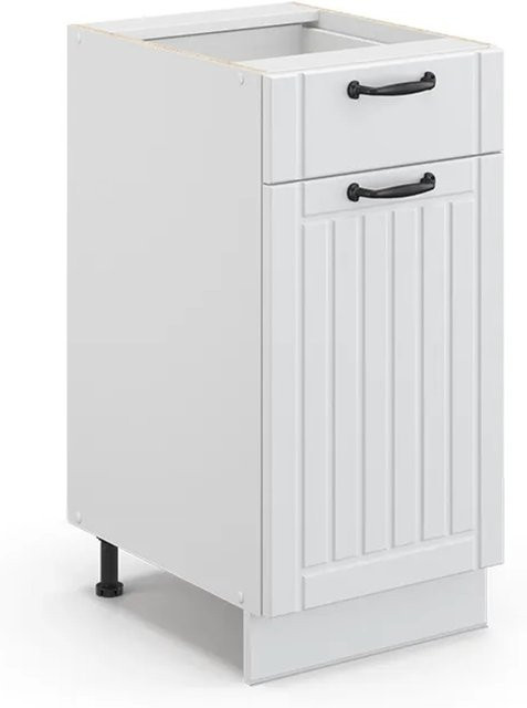 Vicco Küchenunterschrank FAME Line in Weiß im Landhausstil mit Breite: 40 cm - Bild 2