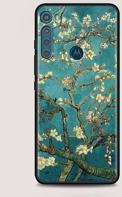Motorola One Fusion Hülle im Van Gogh Starry Sky Art Design, Multicolor - Bild 1