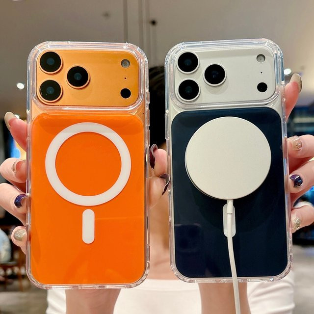 Apple MagSafe Schutzhülle aus Acryl in Transparent oder Schwarz für iPhone 17 Air, iPhone 17 Pro und iPhone 17 Pro Max - Bild 1