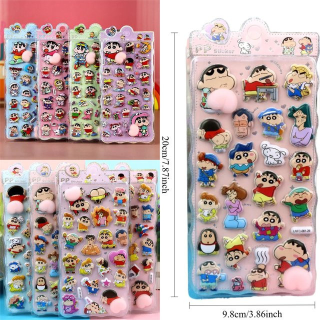 Keeppley Crayon Shin-Chan 3D Puffy Aufkleber Multicolor zur Dekoration von Handyhüllen und Laptops - Bild 1