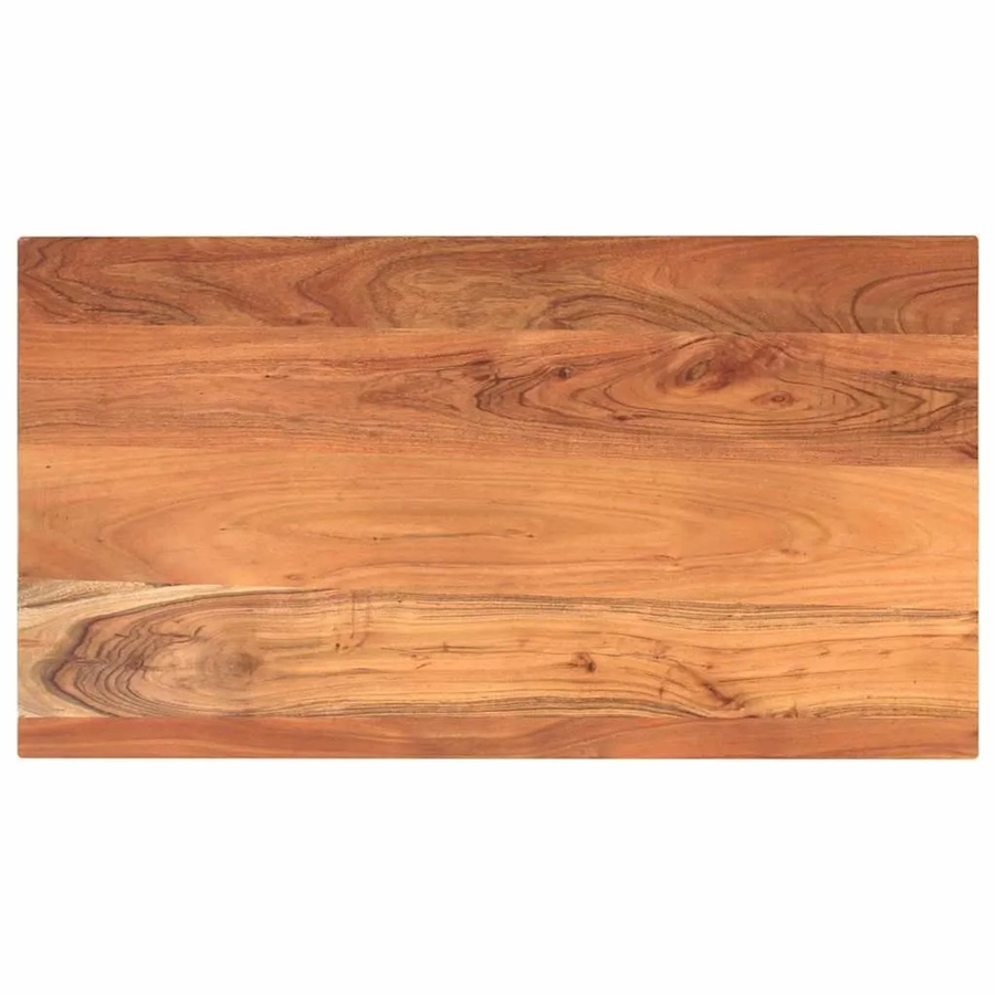 vidaXL Tischplatte aus Massivholz Akazie in Braun, Rechteckig, B/T/H: 100 x 70 x 2,5 cm - Bild 2