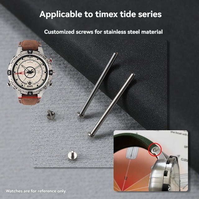 Timex Uhrenarmband Schraube, Edelstahl, Silber, 16mm - Bild 1