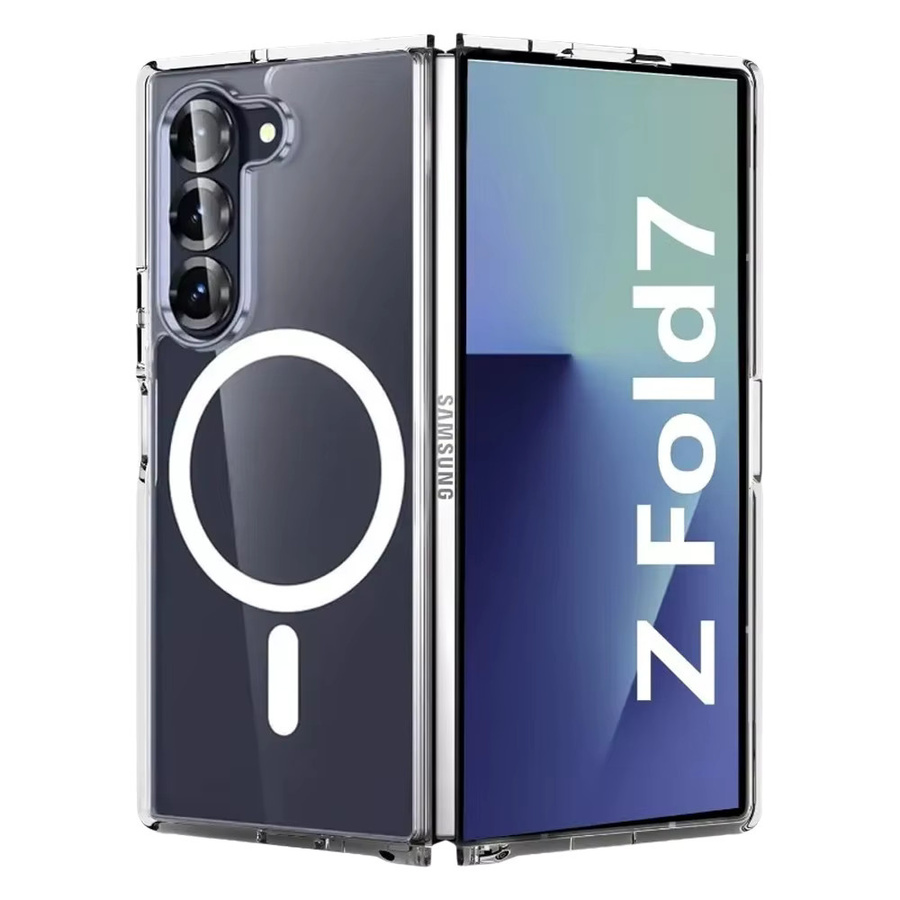 NUCWIN Transparente Magnetische Hülle für Samsung Galaxy Z Fold 7 mit kabelloser Ladefunktion aus PC und TPU - Bild 6