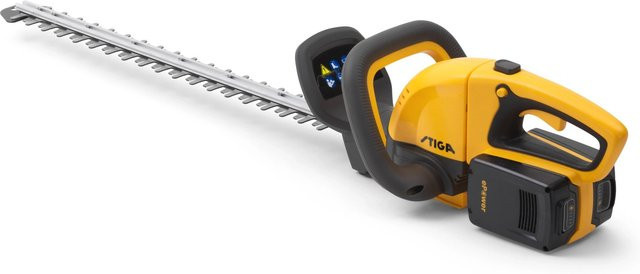 Stiga Akku-Heckenschere HT 300e Set in Gelb mit Ladegerät und Aufbewahrungssystem, 20V, Schnittlänge: 54 cm - Bild 1
