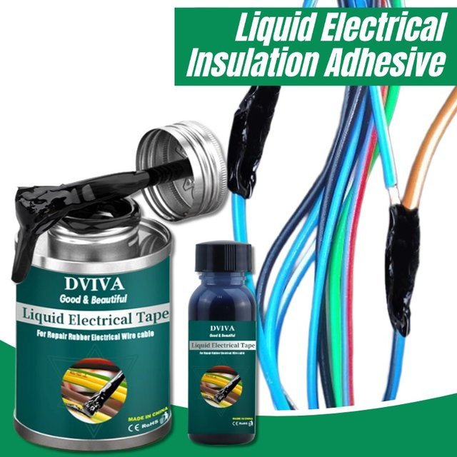 DViva Flüssiges Isolierband wasserdichtes Reparaturgummi für Kabel und Metallschweißkleber 50 ml bis 300 ml - Bild 1