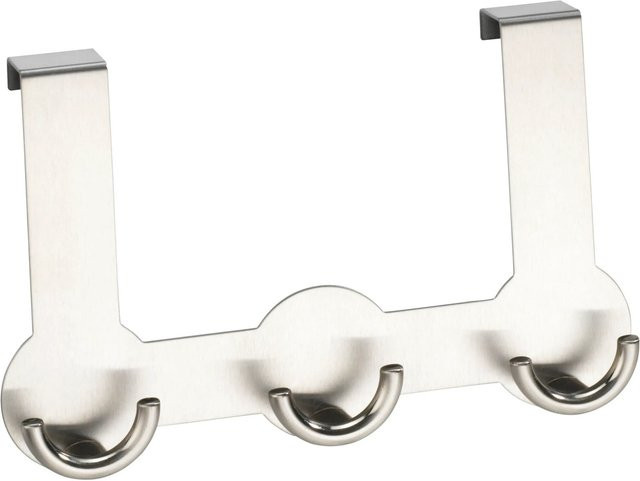 Wenko Türgarderobe Rondo in satiniertem Edelstahl Silber - Bild 1