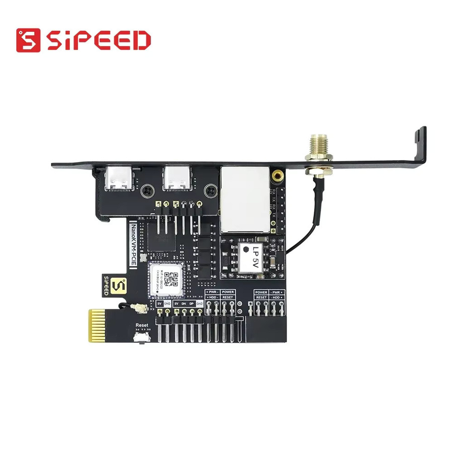 Sipeed NanoKVM-PCIe Mini-KVM-Switch mit HDMI für PiKVM-Betrieb und Serverwartung in Schwarz - Bild 2