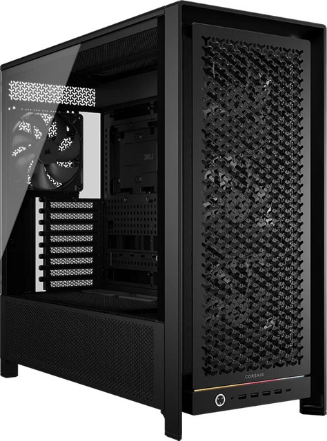 Corsair 5000D RS ATX Gehäuse in Schwarz mit USB-A und USB-C Anschlüssen - Bild 1