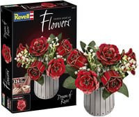 Revell Dream of Roses Holzblumen Dekoration in Rot - Bild 1