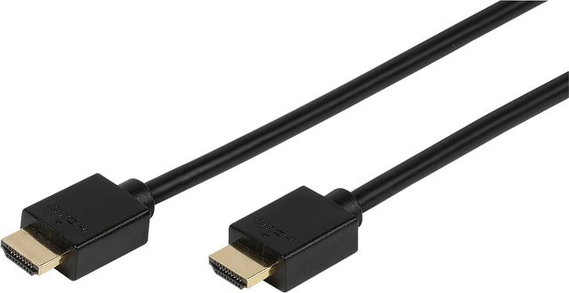 Vivanco High Speed HDMI Kabel mit Ethernet, schwarz, Länge: 1,0 m - Bild 1