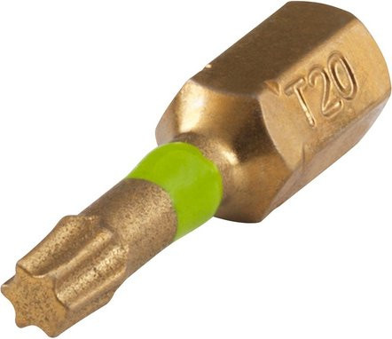 Wolfcraft T-Bit 1/4-Zoll Sechskant Schraubendreher-Bit in Goldfarben - Bild 1