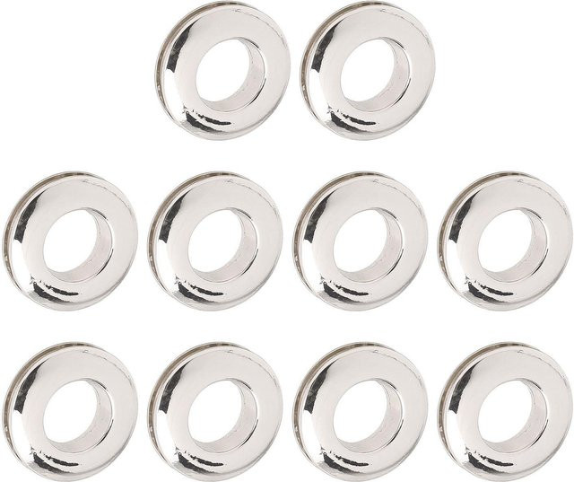 ZuiyouSports1 Metallösen-Set aus Messing in Silber, 10 Stück für Reparaturen an Leder, Stoff und Kleidung - Bild 1
