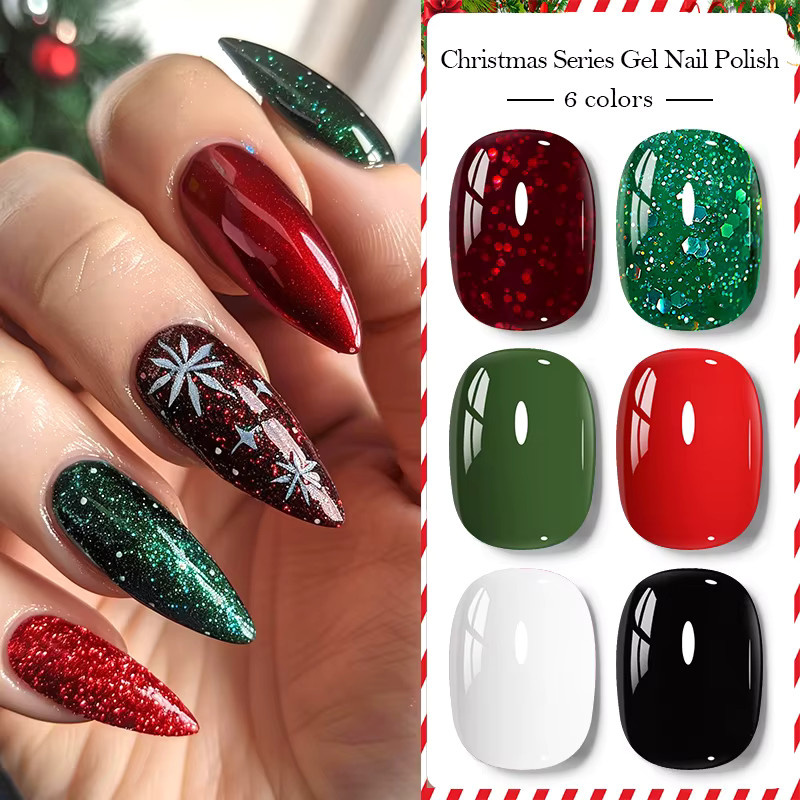 Mtssii Gel Nagellack Set, 6 Stück, Glänzend, Semi Permanent - Bild 3