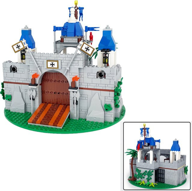 BRICKPANDA Mittelalterliches Ritterschloss, Modulares Bauset, Ritter - Bild 1