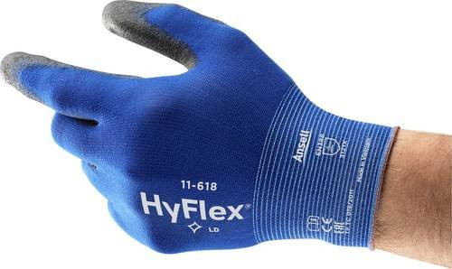 Ansell HyFlex Polyurethan Arbeitshandschuh Blau Größe 8 - Bild 1