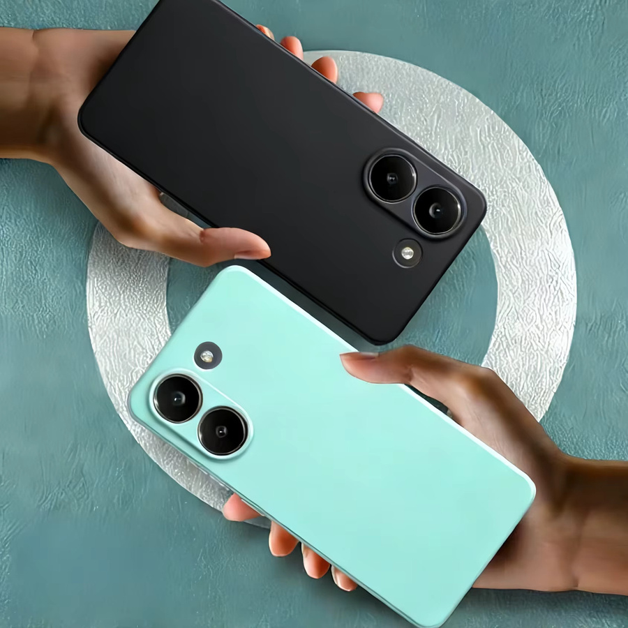 Stoßfeste Schutzhülle aus flüssigem Silikon für Xiaomi Redmi A5 in Blau, Höhe: 171 mm - Bild 3