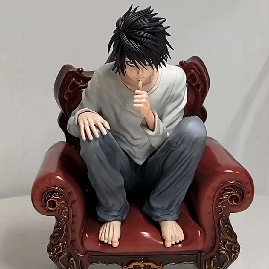 Bandai Death Note L Lawliet Figur, PVC Puppe, 18cm, Bunt / Mehrfarbig - Bild 4