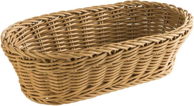 APS Korb PROFI LINE aus Polypropylen, oval, beige, L x B x H: 28 x 16 x 8 cm - Bild 1
