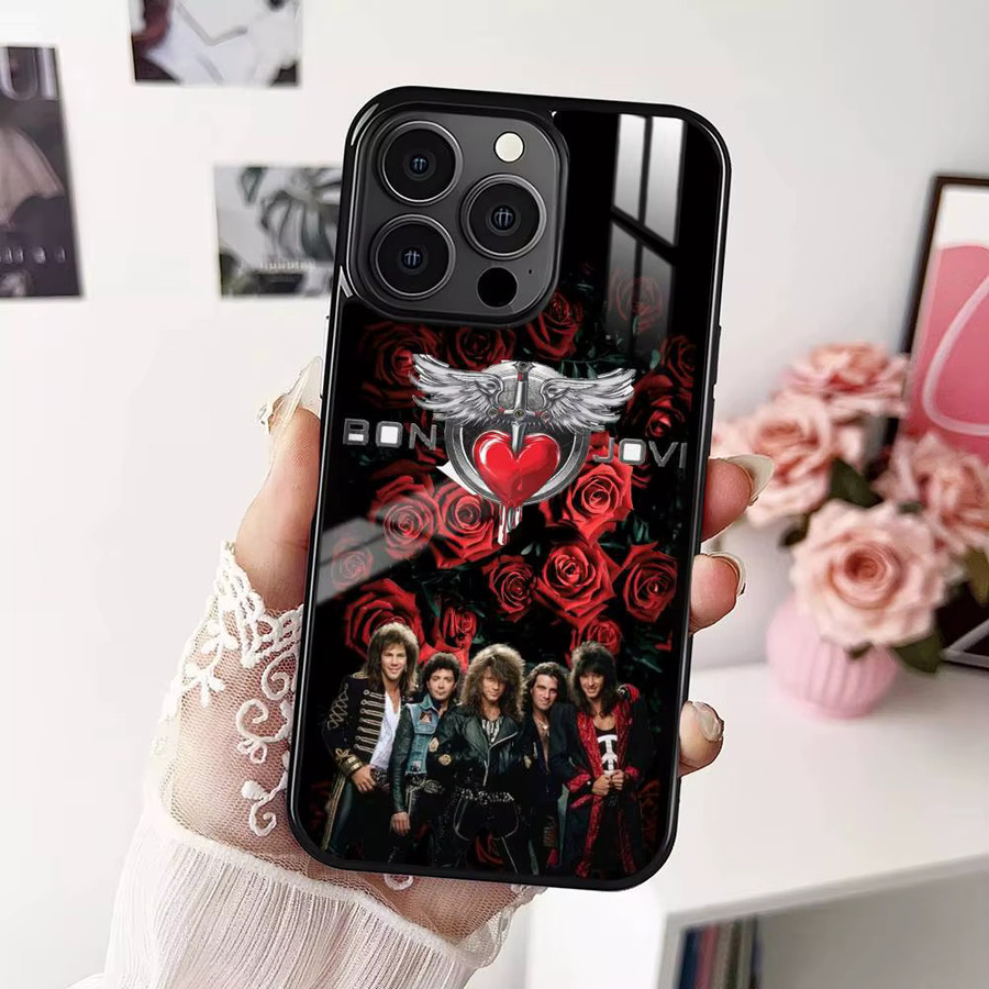 B-Bon J-Jovi Band Handyhülle mit MagSafe Magnet für iPhone 16 15 14 13 12 11 Pro Plus Max Mini Multicolor - Bild 6