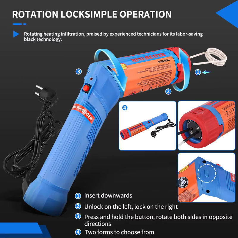 Podofo Hand-Induktionsschrauben-Entfernungswerkzeug 1100 W zur Entfernung rostiger Schrauben mit magnetischer Induktionsheizung - Bild 5