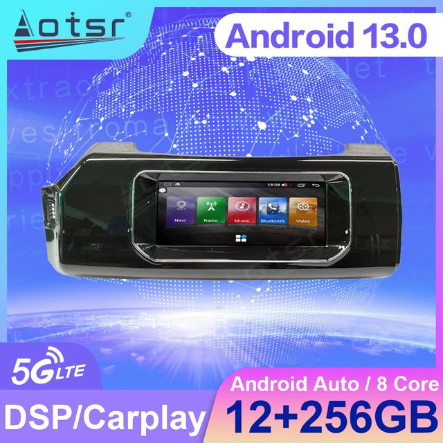 Aotsr Multimedia Autoradio mit 12,1 Zoll Display und Qualcomm Prozessor für Land Rover Range Rover Sport 2014-2016, Schwarz, inklusive GPS, DSP und Carplay - Bild 1