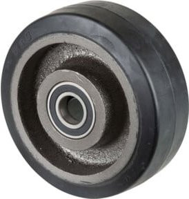 BS Rollen Gummirad B81.203 in Schwarz aus Kunststoff und Elastikgummi - Bild 1