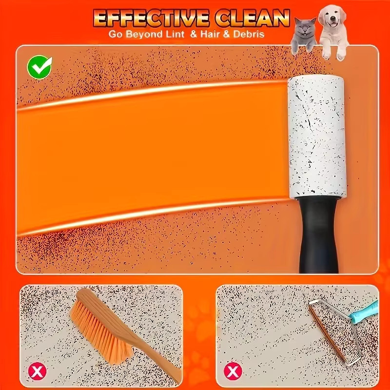 VIE LENTE Fusselrolle in Weiß zur Entfernung von Tierhaaren für Möbel, Kleidung und Teppiche - Bild 2