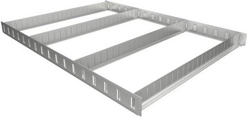 Vigour Trennblechsatz V6688-XD aus verzinktem Stahl in Silber - Bild 1