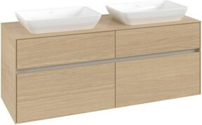V&B Waschtischunterschrank Collaro für 2 Waschbecken in Nordic Oak, B/H/T: 140 x 54,8 x 50 cm - Bild 1