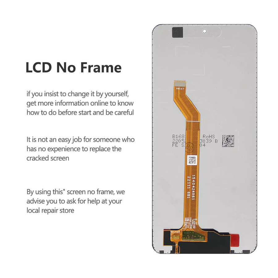 Honor X9 5G und X9 4G Ersatz-LCD-Bildschirm mit Touchscreen Digitalisierer Baugruppe und Rahmen, Farbe: Schwarz, 6.81 Zoll - Bild 4