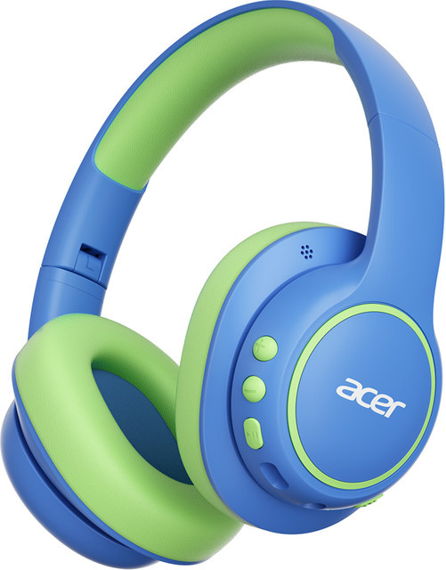Acer Choice Kinder Over-Ear-Kopfhörer mit Bluetooth 6.0 und Mikrofon in Blau/Mehrfarbig mit USB-C Schnellladung - Bild 1