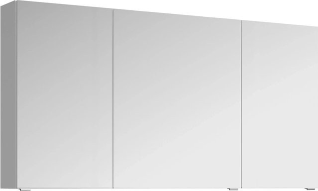 Pelipal Spiegelschrank Serie 4010 Weiß Hochglanz mit Soft-Close-Türen und Regalböden, Breite: 120 cm, Höhe: 70,3 cm - Bild 1