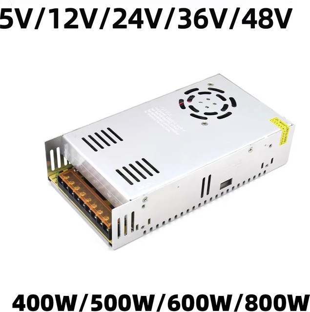 Schaltnetzteil Lichttransformator AC 110V 220V zu DC 5V 12V 24V 36V 48V für LED in Silber - Bild 1