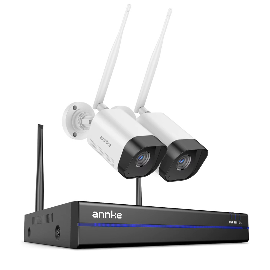 Annke 8MP Wireless CCTV System mit 16CH NVR und 4K WiFi Sicherheitskameras in Weiß mit Zwei-Wege-Audio - Bild 4