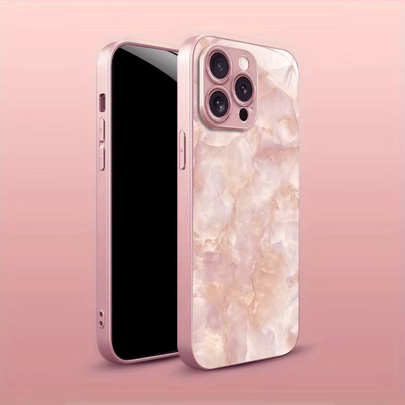 Rosa metallische Handyhülle mit Buttercreme-Farbverlauf für Apple iPhone 17, 16, 15, 14, 13, 12, 11 Pro Max Plus und 16E - Bild 2