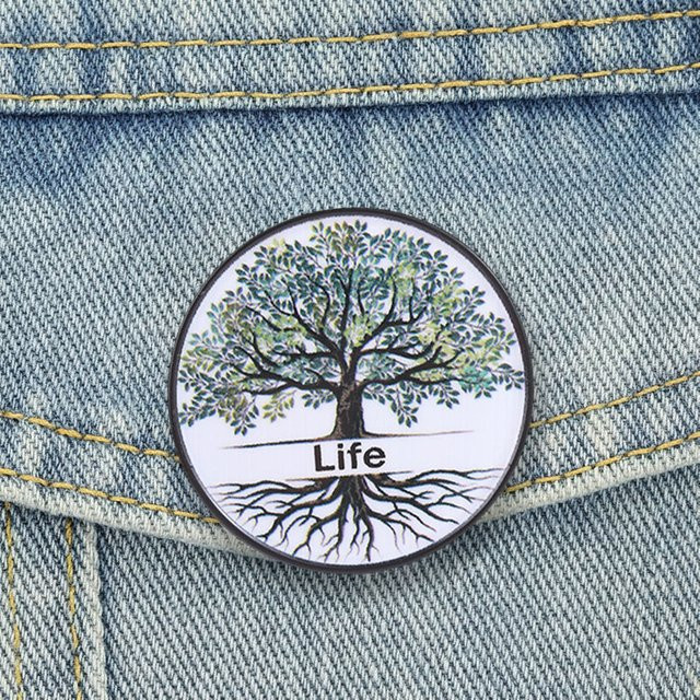 Miss Zoe Emaille-Pin Baum des Lebens, Unisex - Bild 1