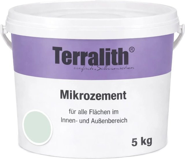 Terralith Mikrozement Fix & Fertig LFW0121 in Grün, 5 kg für 4,25 qm - Bild 1