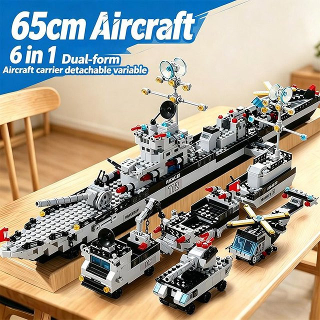 Linyi toy Marine Schiff Gebäude Bausatz 6in1 - Bild 1