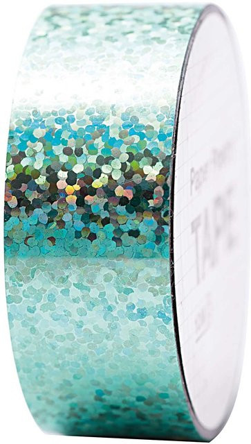 Rico Design Paper Poetry Holographic Washi Tape Punkte türkis Breite: 19 mm, Länge: 10 m - Bild 1