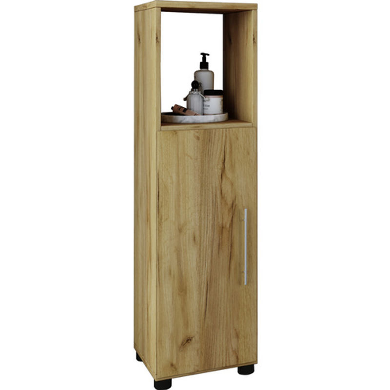 VCM Midischrank Flandu Badschrank in Eiche Honig, B/H/T: 31 x 93 x 30 cm - Bild 2