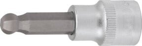 KS Tools Bit-Stecknuss Innensechskant mit Kugelkopf, 1/4 Zoll, 7 mm, Silber, Edelstahl - Bild 1