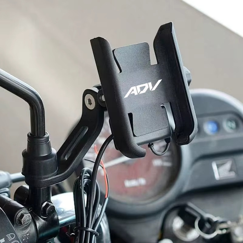 Motorrad Lenker Handy Halterung und Navigationshalter für Honda ADV350 ADV150 ADV160 in Schwarz - Bild 3