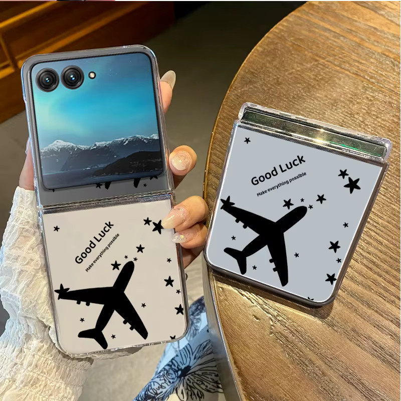 YISHANGOU Schutzhülle für Motorola Razr 60, 50 Ultra, 40 Ultra, 50 und 40, transparent, stoßfest und faltbar - Bild 2