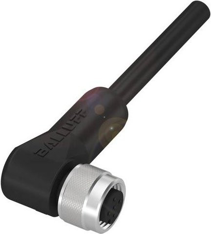 Balluff BCC0HU9 Sensor-Aktor-Anschlussleitung mit gewinkelter Buchse, 5-polig, schwarz, 25 m - Bild 1